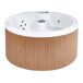 Beliani Bañera de exterior MARFIL Beliani Bañera de exterior MARFIL Blanco/ Madera