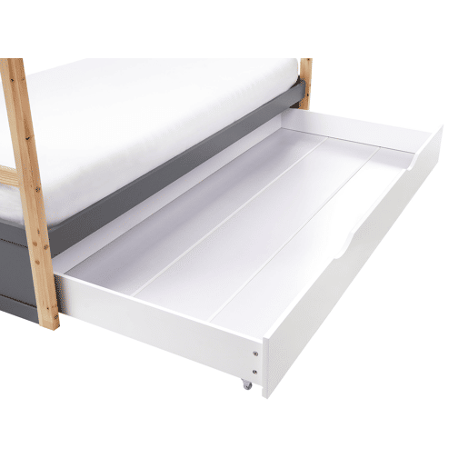 Cama infantil Casa Pinho ORGEVAL 90 x 200 cm com arrumação Cinzento
