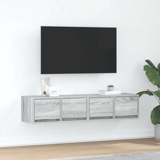 Móveis TV - Armários de TV 2 pcs 60x31x25,5 cm derivados madeira cinzento sonoma