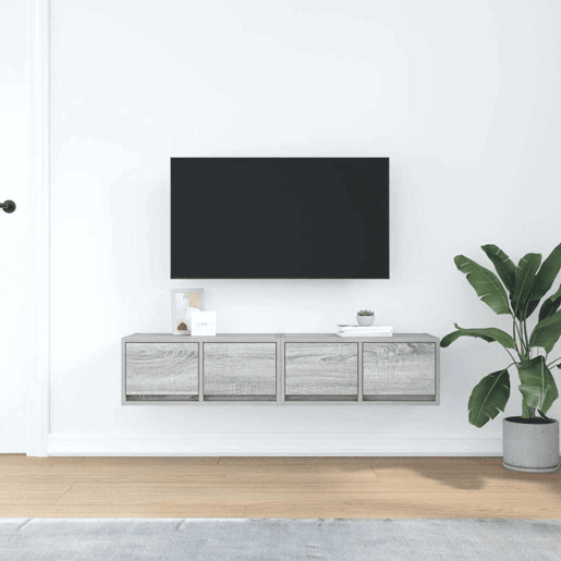 Móveis TV - Armários de TV 2 pcs 60x31x25,5 cm derivados madeira cinzento sonoma