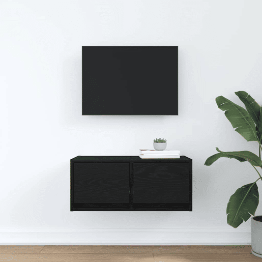 Móvel de TV - Modulo de TV - Armário de TV 60x31x25,5 cm derivados de madeira carvalho preto