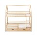 Beliani Litera con cajones Madera de pino GIRGOLS 98x208 Beliani Litera con cajones Madera de pino GIRGOLS 98x208 Blanco