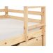 Beliani Litera con cajones Madera de pino GIRGOLS 98x208 Beliani Litera con cajones Madera de pino GIRGOLS 98x208 Blanco