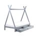 Beliani Cama infantil con cajones Madera de pino DEVAY 99x208 Beliani Cama infantil con cajones Madera de pino DEVAY 99x208 Gris