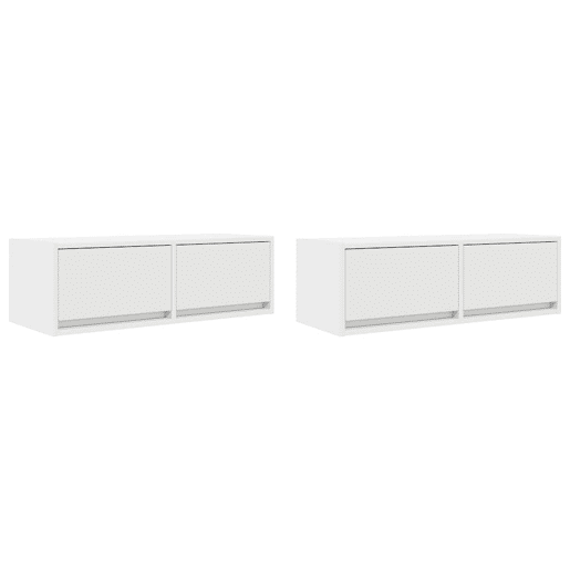 móveis de TV - Armários TV 2 pcs 80x31x25,5 cm deriv. madeira branco