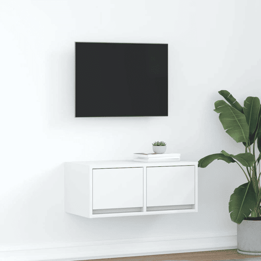 Móvel de TV - Modulo de TV - Armário de TV 60x31x25,5 cm derivados de madeira branco