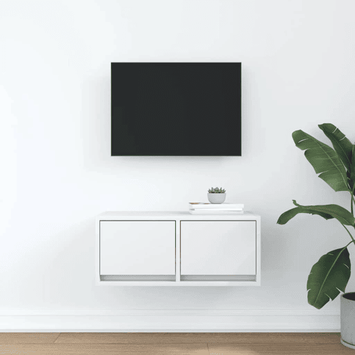 Móvel de TV - Modulo de TV - Armário de TV 60x31x25,5 cm derivados de madeira branco