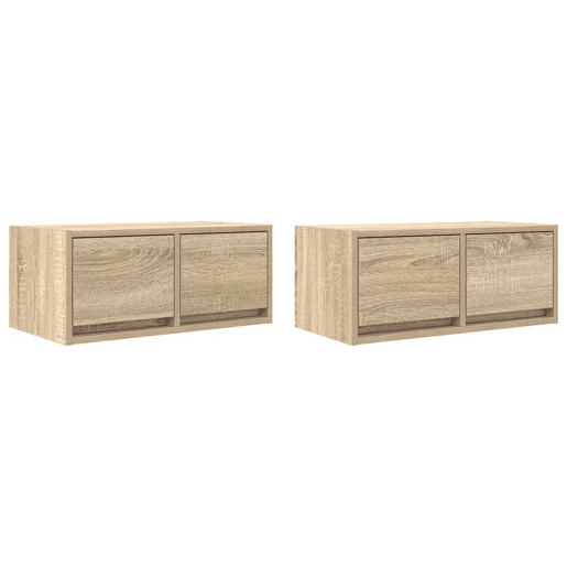 móveis de TV - Armários TV 2pcs 60x31x25,5cm deriv. madeira carvalho sonoma