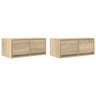 móveis de TV - Armários TV 2pcs 60x31x25,5cm deriv. madeira carvalho sonoma