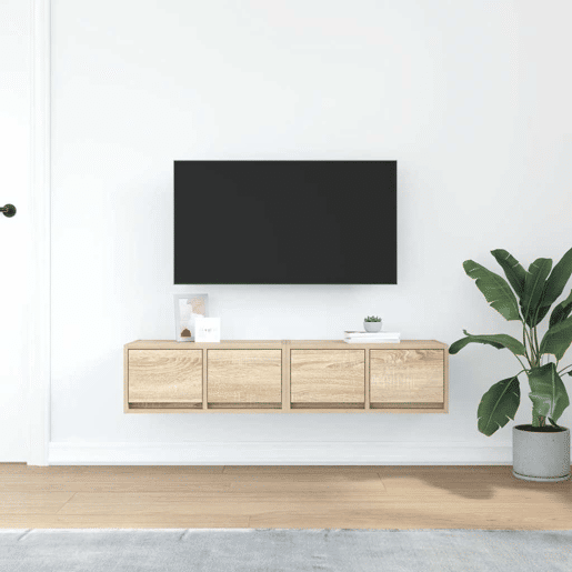 móveis de TV - Armários TV 2pcs 60x31x25,5cm deriv. madeira carvalho sonoma
