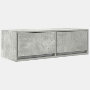 Móvel de TV - Modulo de TV - Armário de TV 80x31x25,5 cm derivados de madeira cinza cimento
