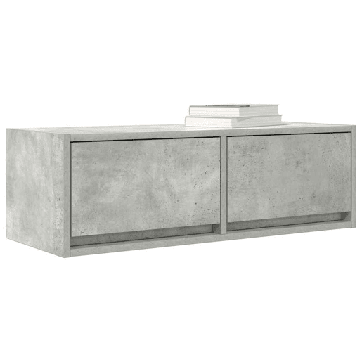 Móvel de TV - Modulo de TV - Armário de TV 80x31x25,5 cm derivados de madeira cinza cimento