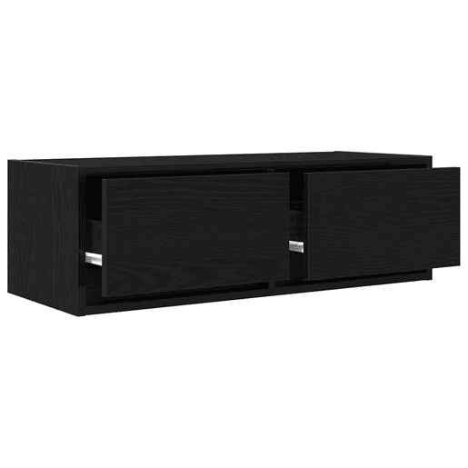 móveis de TV - Armários TV 2pcs 80x31x25,5cm deriv. madeira carvalho preto