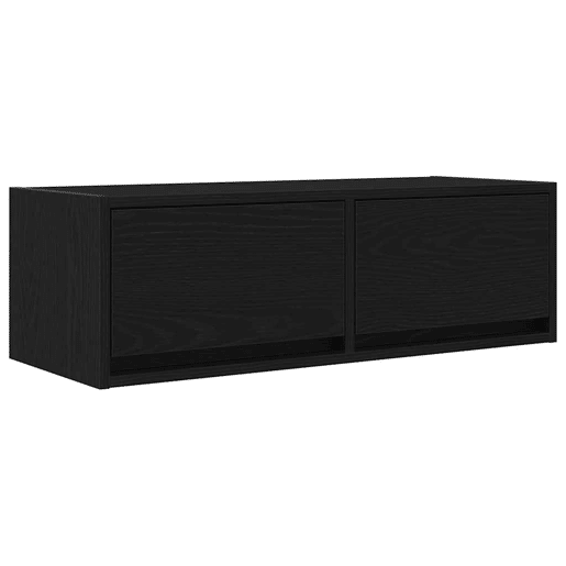 móveis de TV - Armários TV 2pcs 80x31x25,5cm deriv. madeira carvalho preto