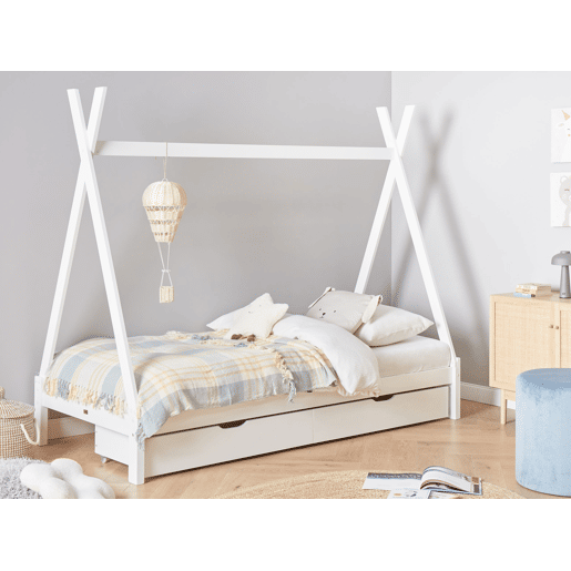Beliani Cama para crianças com gavetas Pinho DEVAY Beliani Cama para crianças com gavetas Pinho DEVAY