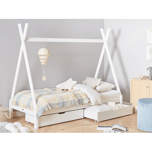 Beliani Cama para crianças com gavetas Pinho DEVAY Beliani Cama para crianças com gavetas Pinho DEVAY