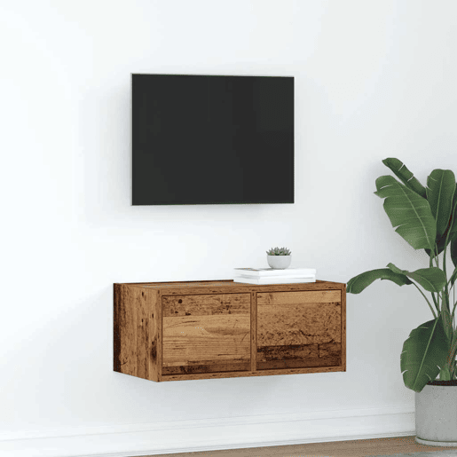 Móvel de TV - Modulo de TV - Armário de TV 60x31x25,5 cm derivados de madeira madeira velha