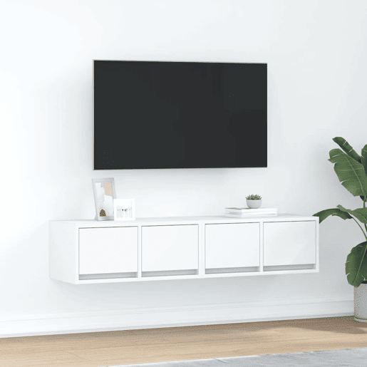móveis de TV - Armários TV 2 pcs 60x31x25,5 cm deriv. madeira branco