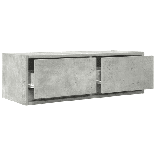 móveis de TV - Armários TV 2pcs 80x31x25,5cm madeira processada cinza cimento