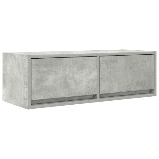 móveis de TV - Armários TV 2pcs 80x31x25,5cm madeira processada cinza cimento