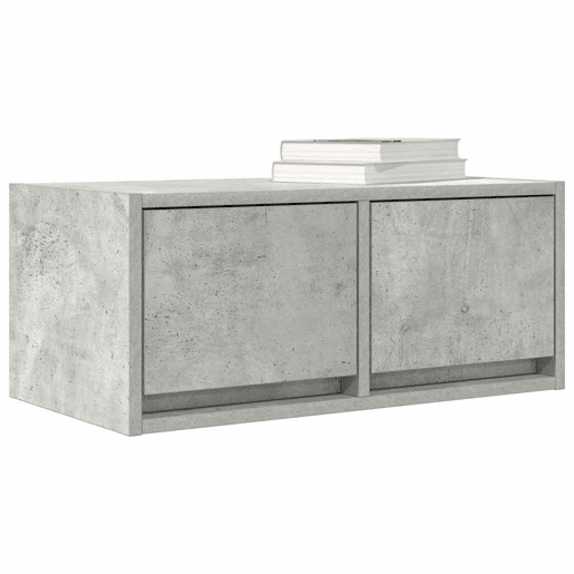 móveis de TV - Armários TV 2pcs 60x31x25,5cm madeira processada cinza cimento