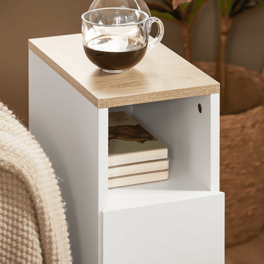 Mesa lateral estreita Mesa de cabeceira FBT149-WN SoBuy PT