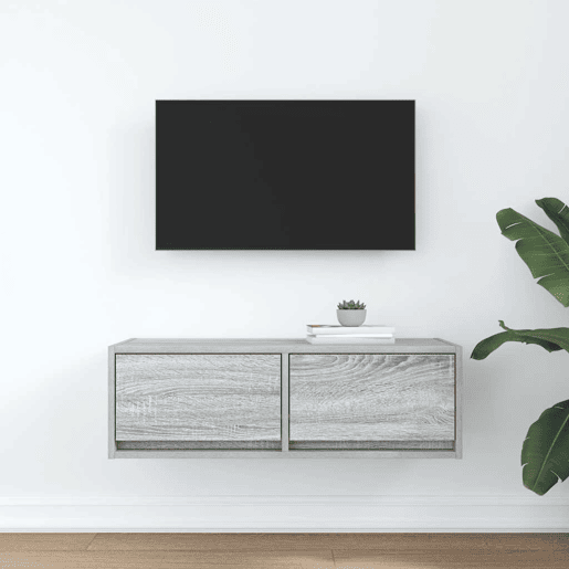 Móvel de TV - Modulo de TV - Armário de TV 80x31x25,5 cm derivados de madeira sonoma cinzento