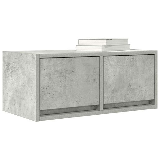 Móvel de TV - Modulo de TV - Armário de TV 60x31x25,5 cm derivados de madeira cinza cimento