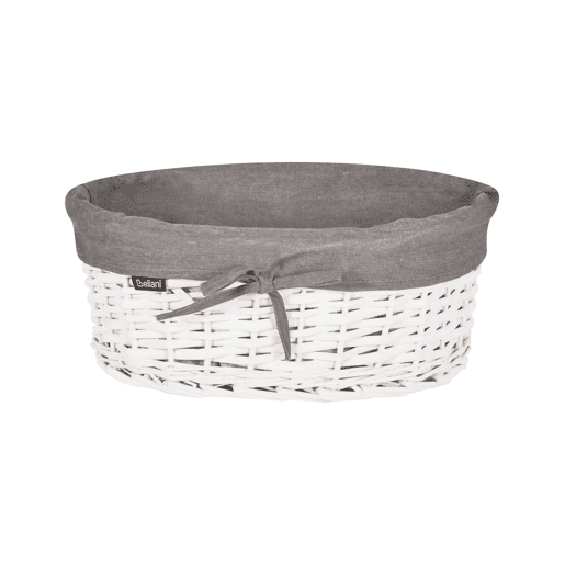 Conjunto de 5 cestos VAKARI Madeira de salgueiro Cinzento