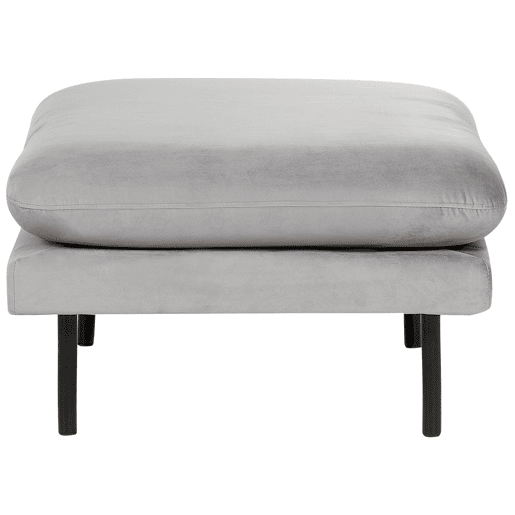Conjunto de sala de estar VINTERBRO Veludo Cinzento com repousa-pés 5 lugares