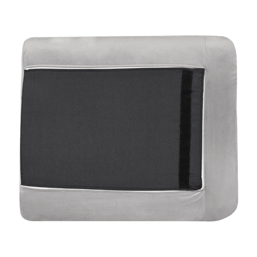Conjunto de sala de estar VINTERBRO Veludo Cinzento com repousa-pés 5 lugares