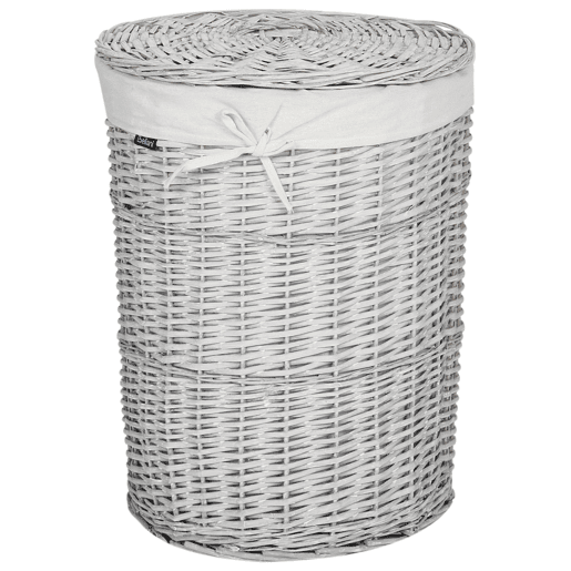 Conjunto de 5 cestos VAKARI Madeira de salgueiro Branco