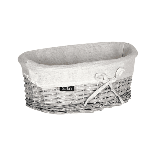 Conjunto de 5 cestos VAKARI Madeira de salgueiro Branco