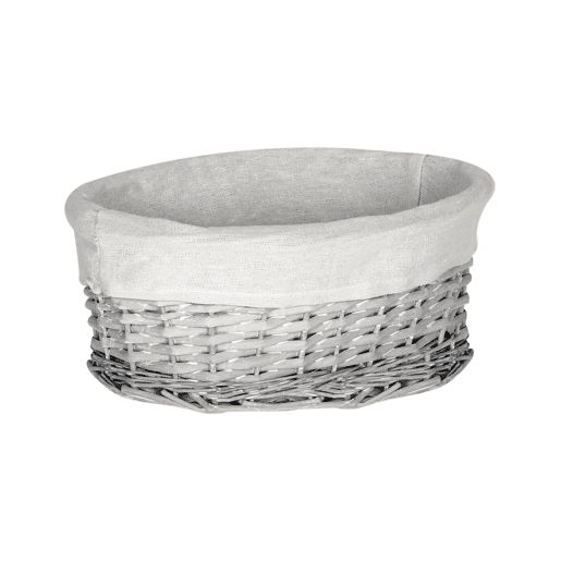 Conjunto de 5 cestos VAKARI Madeira de salgueiro Branco