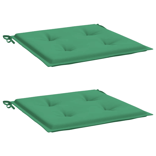 Almofadões p cadeiras jardim - Almofadas de exterior 2pcs 40x40x3 cm oxford verde Almofadões p cadeiras jardim - Almofadas de exterior 2pcs 40x40x3 cm oxford verde
