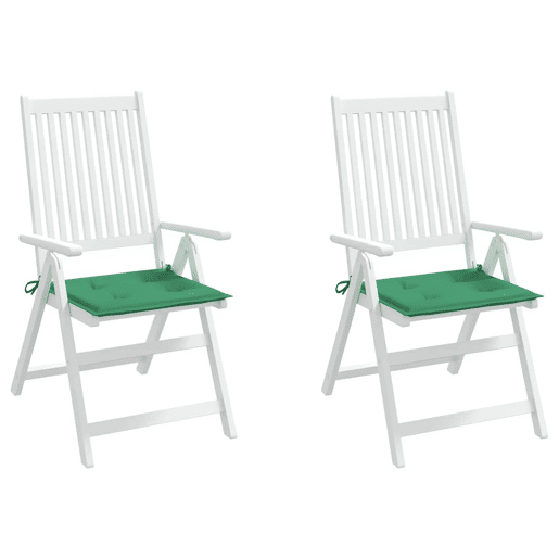 Almofadões p cadeiras jardim - Almofadas de exterior 2pcs 40x40x3 cm oxford verde Almofadões p cadeiras jardim - Almofadas de exterior 2pcs 40x40x3 cm oxford verde