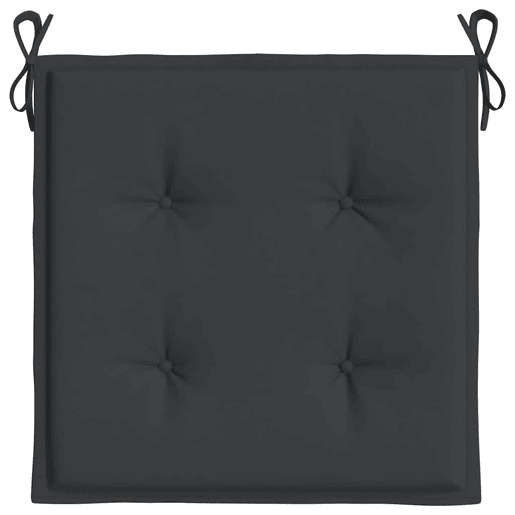 Almofadões p cadeiras de jardim - Almofadas de exterior 2 pcs tecido oxford preto