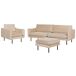 Beliani Conjunto de sofás VINTERBRO Beliani Conjunto de sofás VINTERBRO Beige
