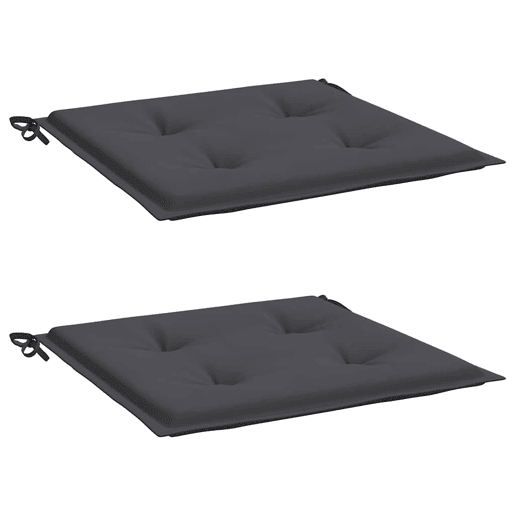 Almofadões p cadeiras de jardim - Almofadas de exterior 2 pcs tecido oxford antracite Almofadões p cadeiras de jardim - Almofadas de exterior 2 pcs tecido oxford antracite