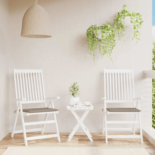 Almofadões p cadeiras jardim - Almofadas de exterior 2 pcs oxford cinza-acastanhado Almofadões p cadeiras jardim - Almofadas de exterior 2 pcs oxford cinza-acastanhado