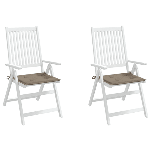 Almofadões p cadeiras jardim - Almofadas de exterior 2 pcs oxford cinza-acastanhado Almofadões p cadeiras jardim - Almofadas de exterior 2 pcs oxford cinza-acastanhado