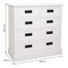 Cómoda de madera Cómoda de madera Blanco