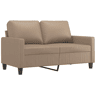 Sofá de 2 lugares - Sofá fixo 120 cm couro artificial cor cappuccino