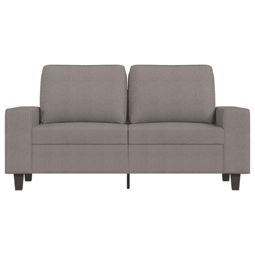 Sofá de 2 lugares - Sofá fixo tecido 120 cm cinzento-acastanhado Sofá de 2 lugares - Sofá fixo tecido 120 cm cinzento-acastanhado