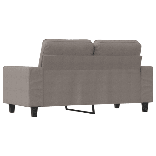 Sofá de 2 lugares - Sofá fixo tecido 120 cm cinzento-acastanhado Sofá de 2 lugares - Sofá fixo tecido 120 cm cinzento-acastanhado
