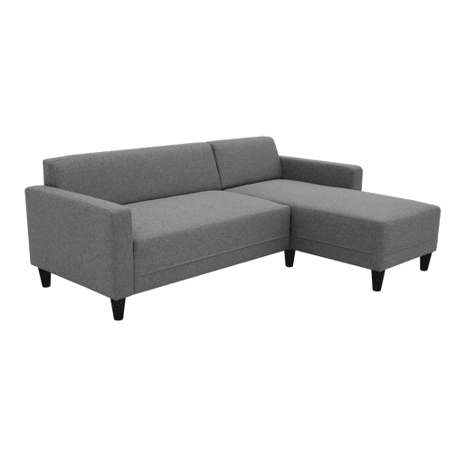 Sofá reversível Sawana Bob Chaise Longue Cinza Antracite 197 cm Sofá reversível Sawana Bob Chaise Longue Cinza Antracite 197 cm