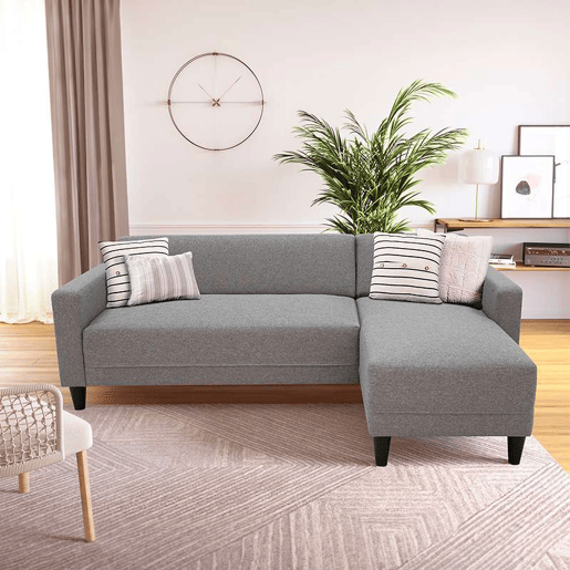 Sofá reversível Sawana Bob Chaise Longue Cinza Antracite 197 cm Sofá reversível Sawana Bob Chaise Longue Cinza Antracite 197 cm