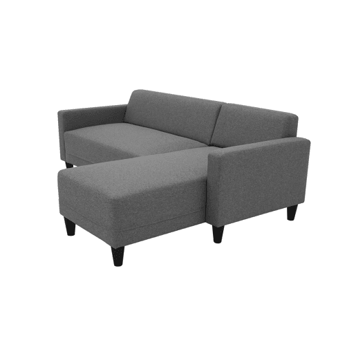Sofá reversível Sawana Bob Chaise Longue Cinza Antracite 197 cm Sofá reversível Sawana Bob Chaise Longue Cinza Antracite 197 cm