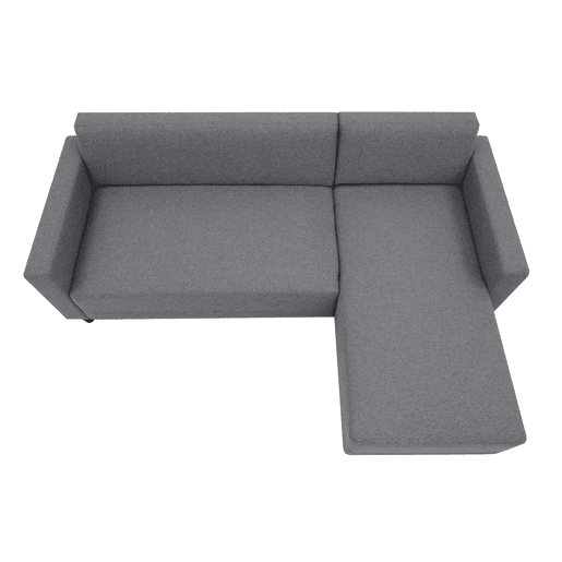 Sofá reversível Sawana Bob Chaise Longue Cinza Antracite 197 cm Sofá reversível Sawana Bob Chaise Longue Cinza Antracite 197 cm