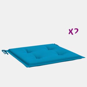 Almofadões p cadeiras de jardim - Almofadas de exterior 2 pcs tecido oxford azul